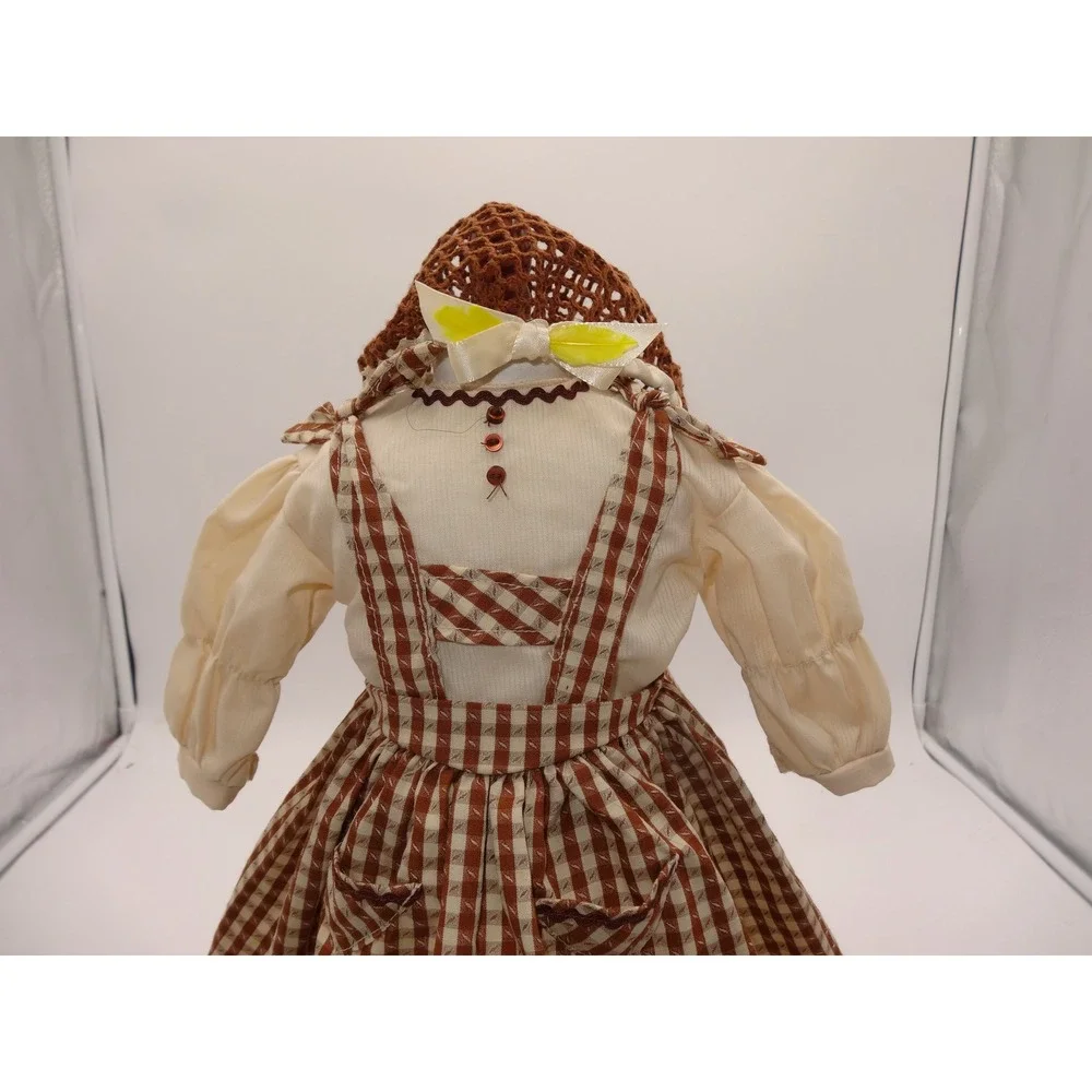American Girl Addy Birthday Outfit Pinafore Blouse Snood Booklets 1994 Brown